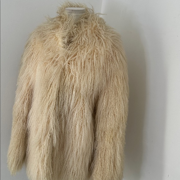 Vintage 70s Shaggy Mongolian Fur Coat - Picture 4 of 6